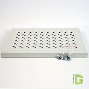 19" Standard hylle for gulvsk Dybde 800mm lys grå