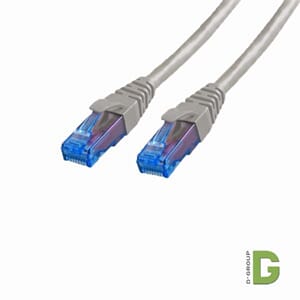 dGlink Stdr. Patchekabel 2m Kat 6A UTP Grå