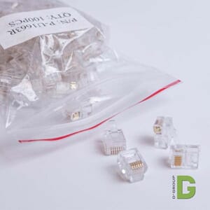 6 Pins Mod.Plugg Rund UTP, Stranded 5e