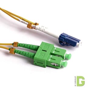 LC-SC/APC Fiber Snor 10m Duplex 9/125