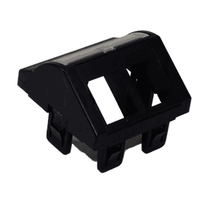 Brikke Skråuttak 45x45  for 2xKeystone Sort