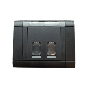 Rammesett HAGER kanal for brikker Sort