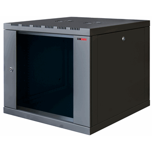 19" Veggskap 9U Dybde 600mm Sort