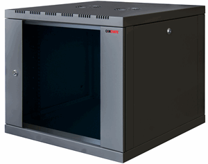 19" Veggskap 21U Dybde 600mm Sort